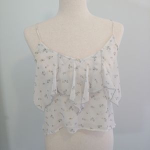 Abercrombie & Fitch flowy crop top size small